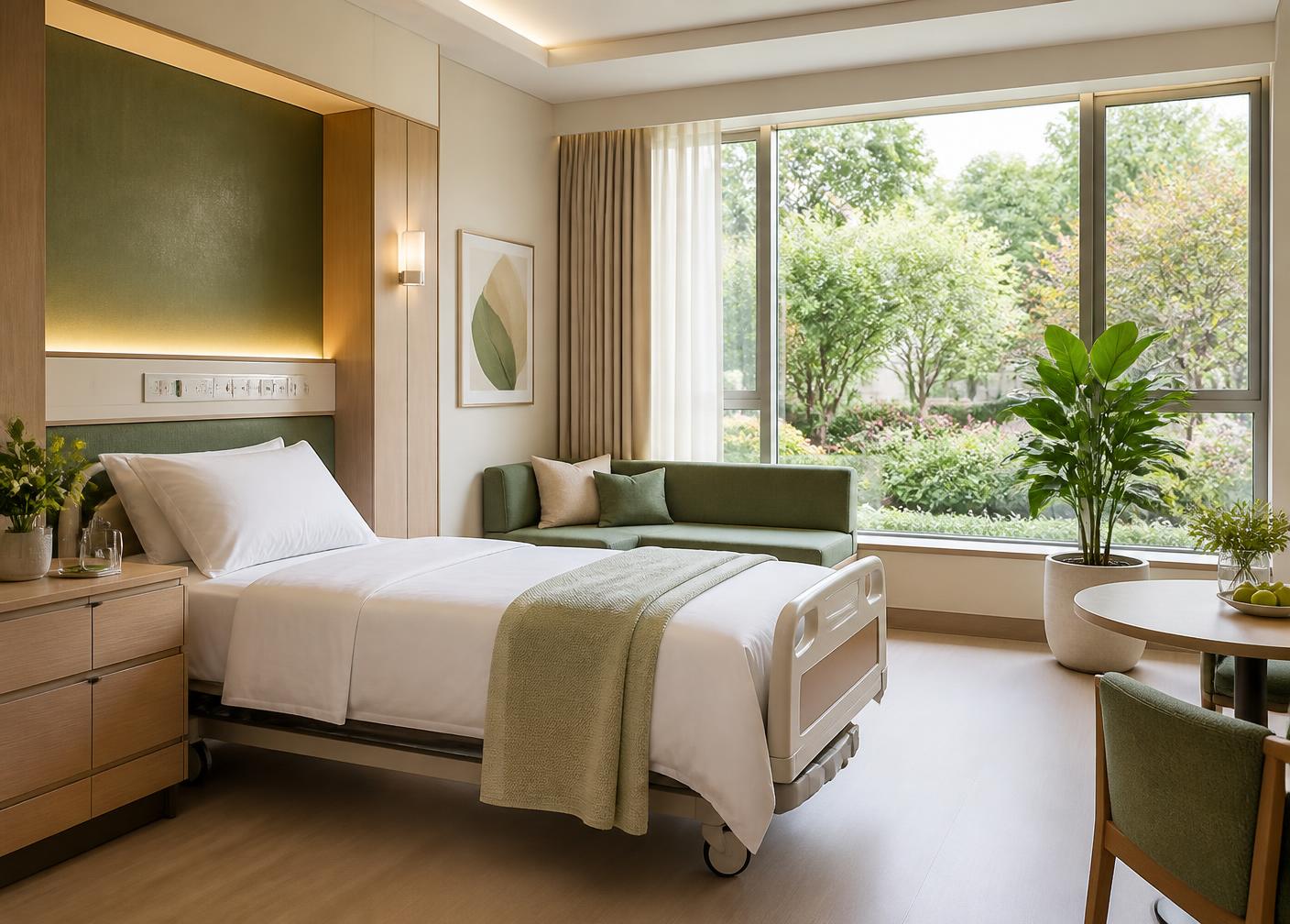 Inpatient care room at Able Medipark